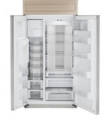 Monogram 48" Smart Built-In Side-by-Side Refrigerator with Dispenser