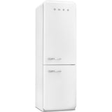 Approx 24" 50'S Style refrigerator with automatic freezer, White, Right hand hinge