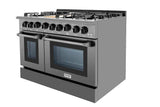 48 Inch Professional Gas Range In Black Stainless Steel