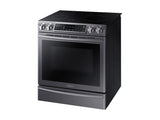 5.8 cu ft. Smart Slide-in Induction Range with Virtual Flame™ in Black Stainless Steel