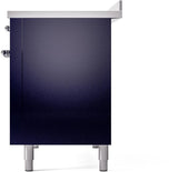 Nostalgie II 48 Inch Electric Freestanding Range in Blue with Chrome Trim