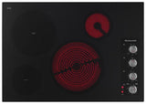 30" Electric Cooktop with 4 Radiant Elements - Black