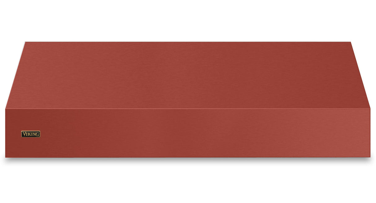 60"W. 18"H. Wall Hood (Finish: Spiced Cider, Trim: Brushed Brass)
