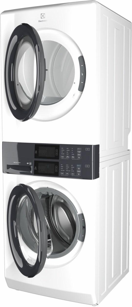 Laundry Tower Single Unit Front Load 4.4 Cu. Ft. Washer & 8 Cu. Ft. Electric Dryer