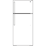 GE® 15.5 Cu. Ft. Top-Freezer Refrigerator