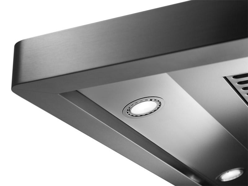42" Chimney Wall Hood, Silver Stainless Steel