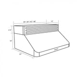 ZLINE Recirculating Under Cabinet Range Hood (RK623) [Size: 42 Inch]