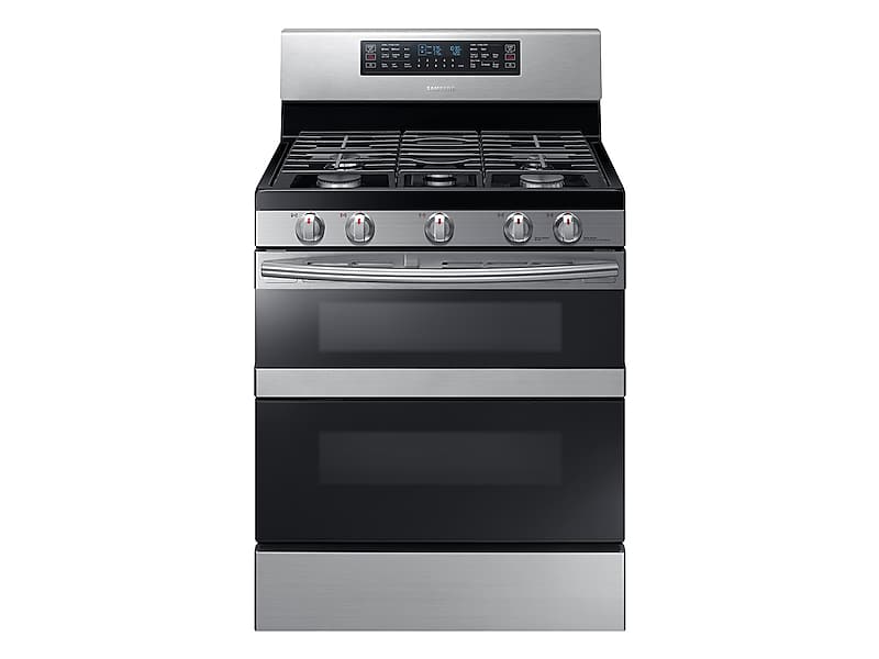 5.8 cu ft. Smart Freestanding Gas Range with Flex Duo™ & Dual Door in Stainless Steel