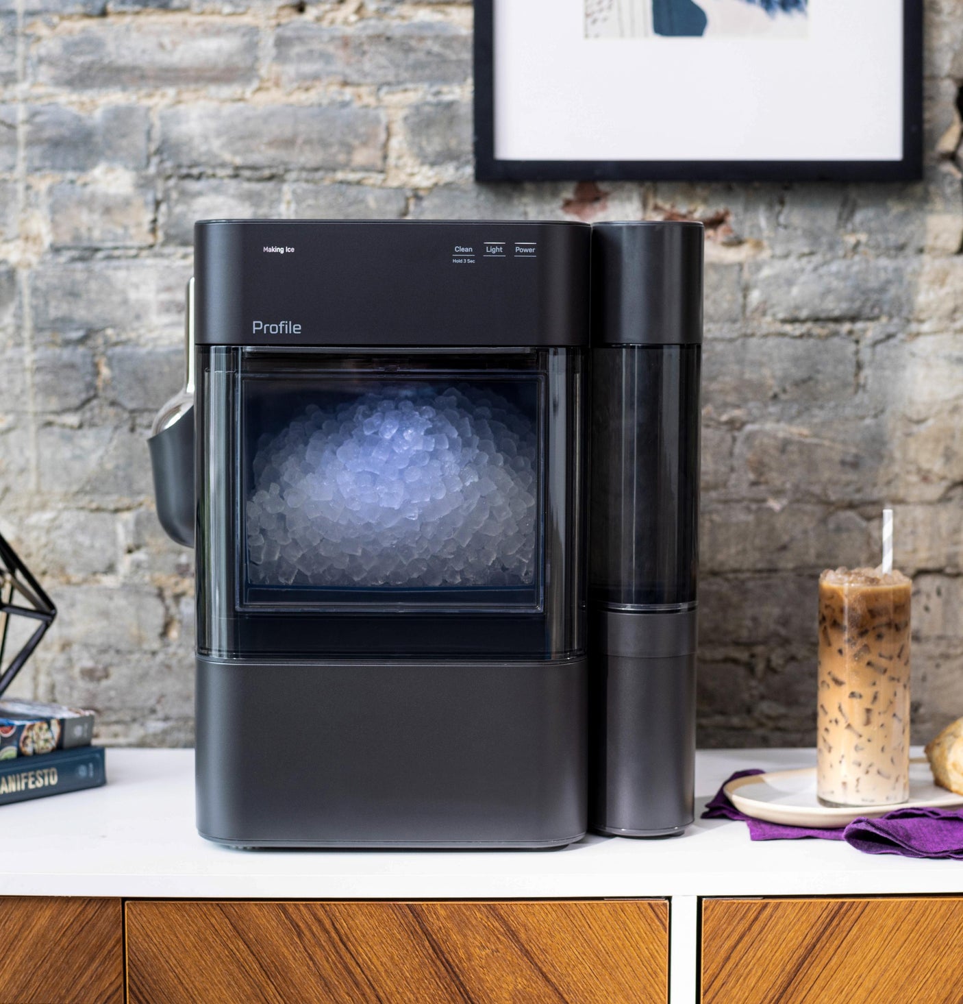 GE Profile™ Opal™ 2.0 Ultra Nugget Ice Maker with Side Tank and Scale Inhibiting Filter