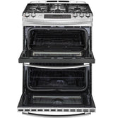 GE Profile™ Series 30" Slide-In Front Control Double Oven Gas Range