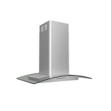 Milano Connect Island, 90cm, SS+Glass, LED, ACT