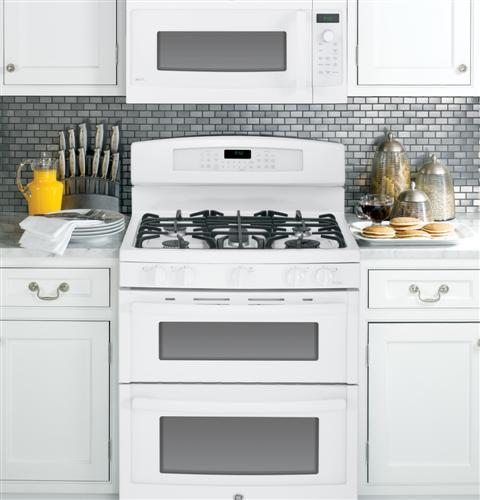 GE Profile™ Series 30" Free-Standing Gas Double Oven with Convection Range