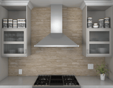 Siena, Wall, 30", SS, 650 CFM, ACT, Hybrid Baffles, LED