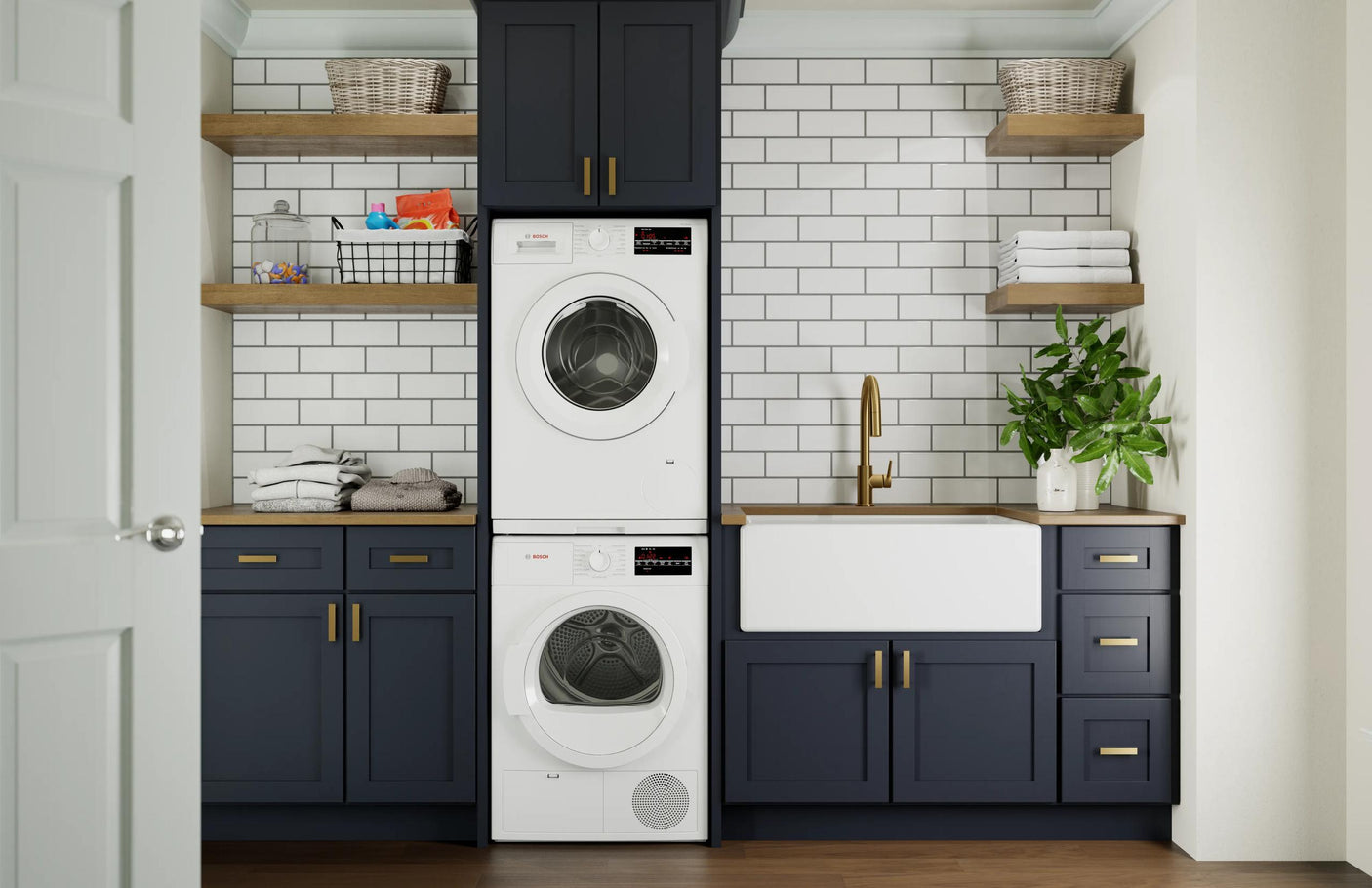 300 Series Compact Washer , White