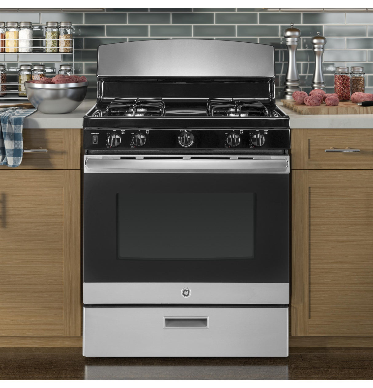 GE® 30" Free-Standing Gas Range