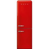 Approx 24" 50'S Style refrigerator with automatic freezer, Red, Right hand hinge