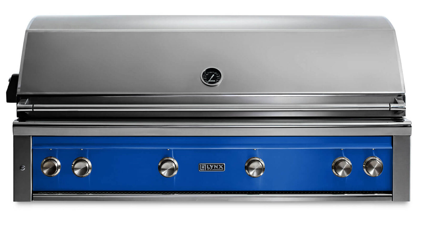 54" Built-In Grill - 1 Trident™ w/ Rotisserie - Pacific Blue