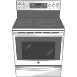 GE Profile™ 30" Smart Free-Standing Electric Convection Range