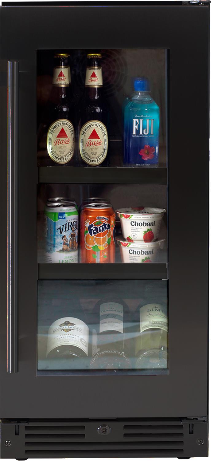 Beverage Center 15" Black Stainless RH