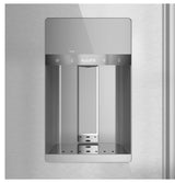 Café™ ENERGY STAR® 22.3 Cu. Ft. Smart Counter-Depth 4-Door French-Door Refrigerator in Platinum Glass