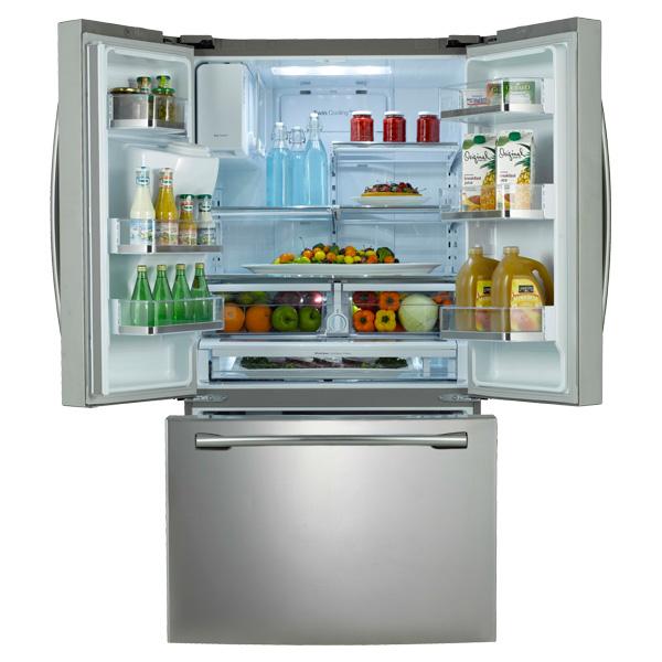 36" Wide, 31 cu. ft. French Door Refrigerator, with Dual Ice Maker (Stainless Steel)