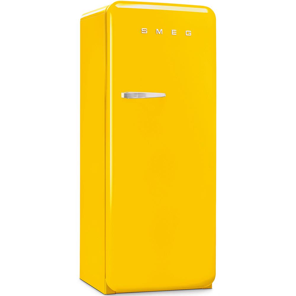 Approx 24" 50'S Style Refrigerator with ice compartment, Yellow, Right hand hinge