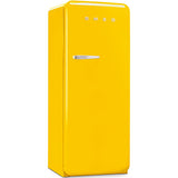 Approx 24" 50'S Style Refrigerator with ice compartment, Yellow, Right hand hinge