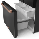36 Inch 20.3 Cu Ft French Door Counter Depth Refrigerator With Ice Maker In Black/rose Gold  Gordon Ramsay Series