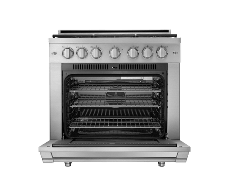 Gas Pro Range, Silver Stainless Steel, Liquid Propane