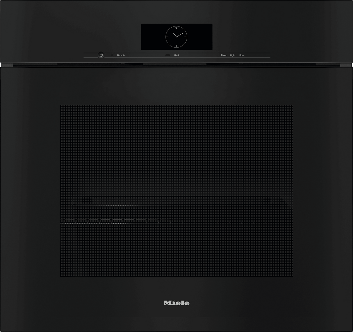 H 7880 BPX Obsidian black - 30" handleless oven in a combinable design with wireless precision probe.