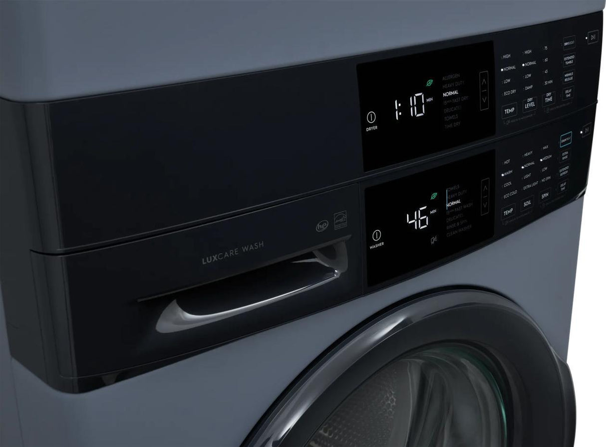 Laundry Tower Single Unit Front Load 4.4 Cu. Ft. Washer & 8 Cu. Ft. Electric Dryer