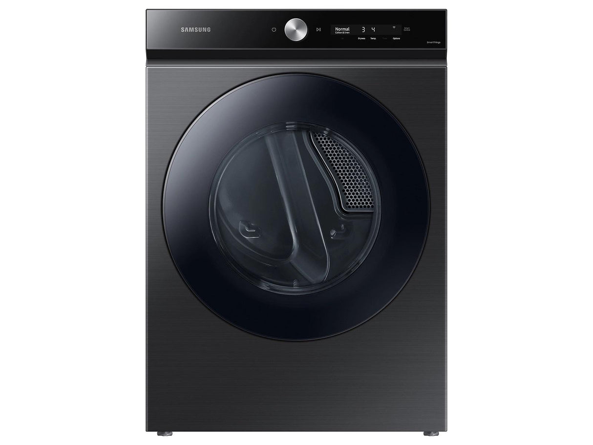 Bespoke 7.6 cu. ft. Ultra Capacity Electric Dryer with Super Speed Dry and AI Smart Dial in Brushed Black