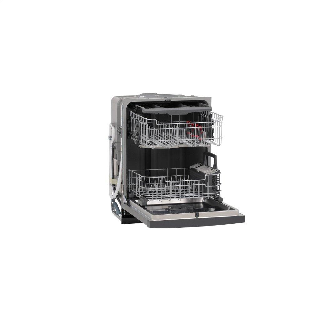 GE® Hybrid Stainless Steel Interior Dishwasher with Hidden Controls