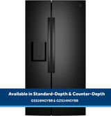 GE® 23.6 Cu. Ft. Counter-Depth Side-By-Side Refrigerator with Extra Tall Dispenser and In-Door Icemaker