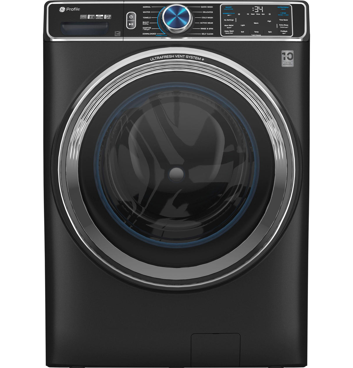 GE Profile™ 5.3 cu. ft. Capacity Smart Front Load ENERGY STAR® Steam Washer with Adaptive SmartDispense™ UltraFresh Vent System Plus™