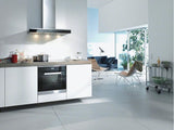 DA 6690 W Puristic Edition 6000 AM Wall ventilation hood with energy-efficient LED lighting and touch controls for simple operation.