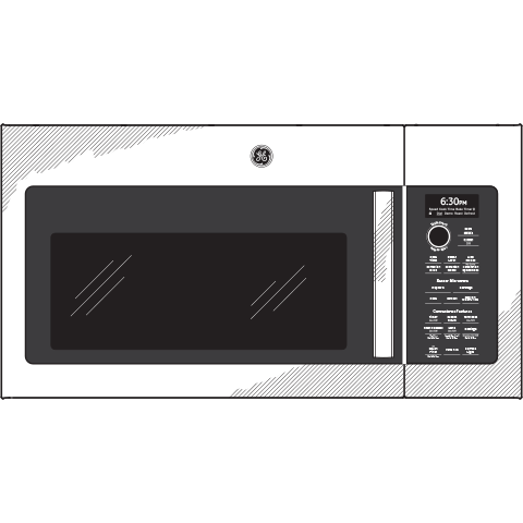 GE Profile™ 1.7 Cu. Ft. Convection Over-the-Range Microwave Oven