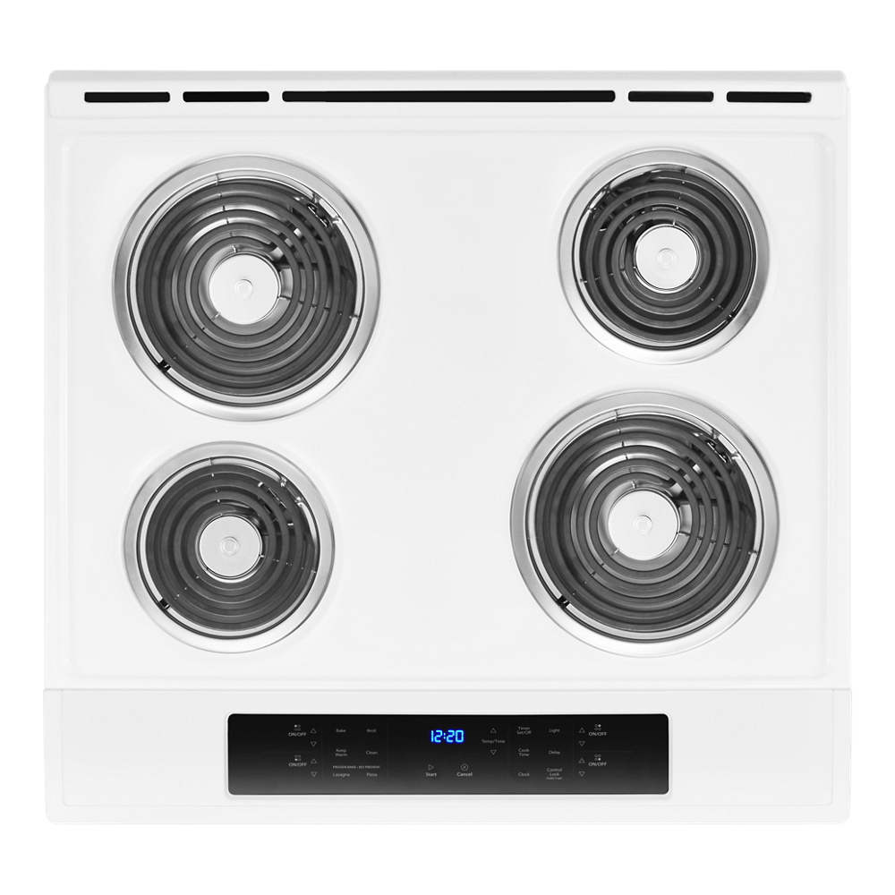 4.8 cu. ft. Guided Electric Front Control Coil Range