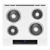 4.8 cu. ft. Guided Electric Front Control Coil Range