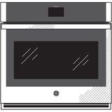GE® 27" Smart Built-In Convection Single Wall Oven