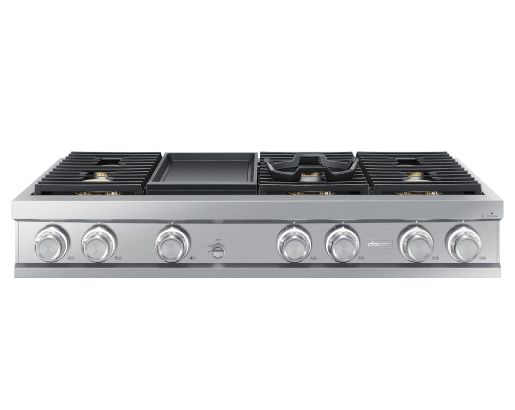 48" Rangetop, Silver Stainless Steel, Natural Gas