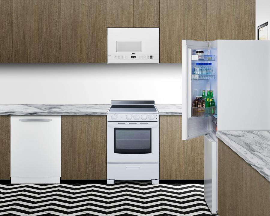 24" Wide Wide Bottom Mount Refrigerator-freezer