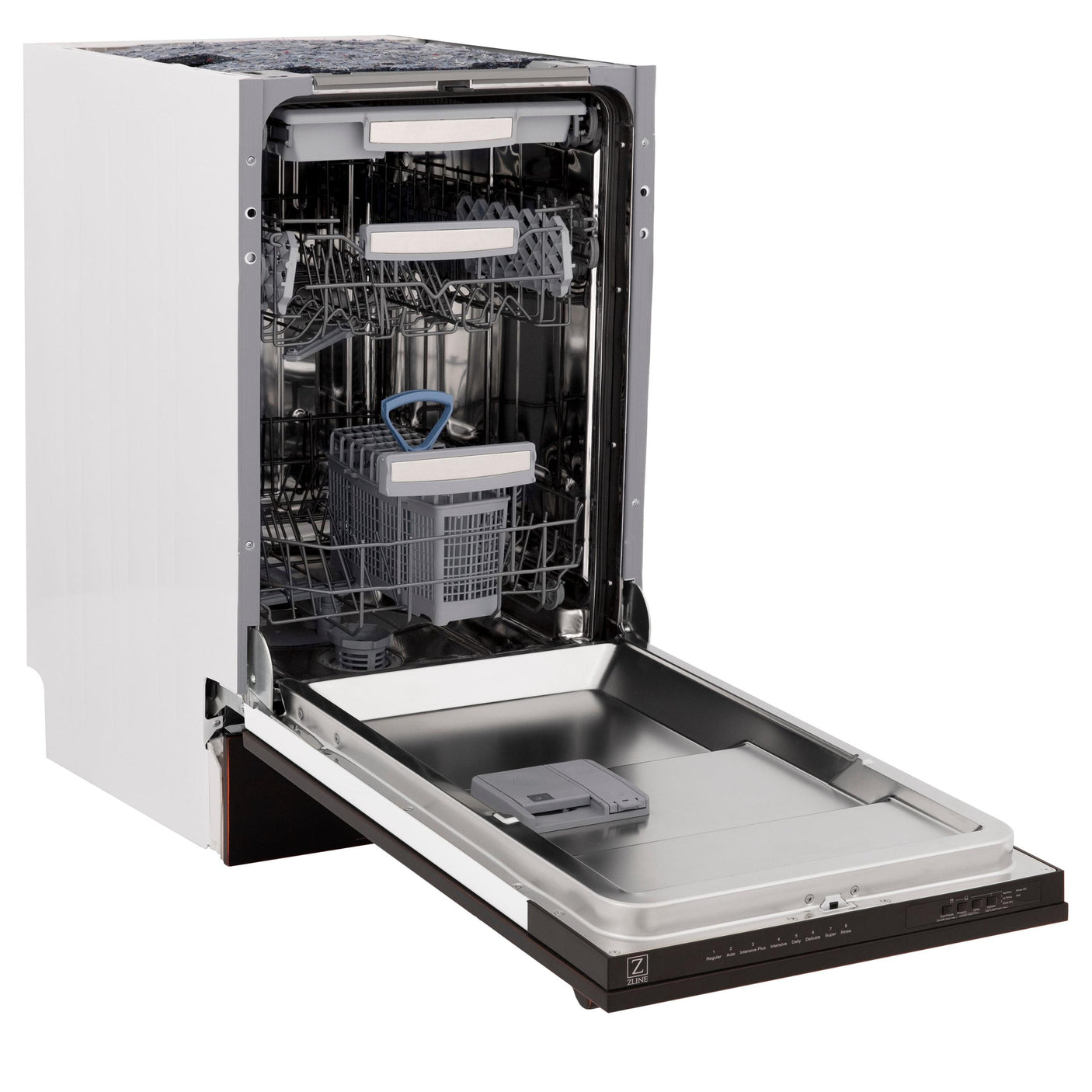 ZLINE 18" Tallac Series 3rd Rack Top Control Dishwasher with Traditional Handle, 51dBa [Color: Oil Rubbed Bronze]
