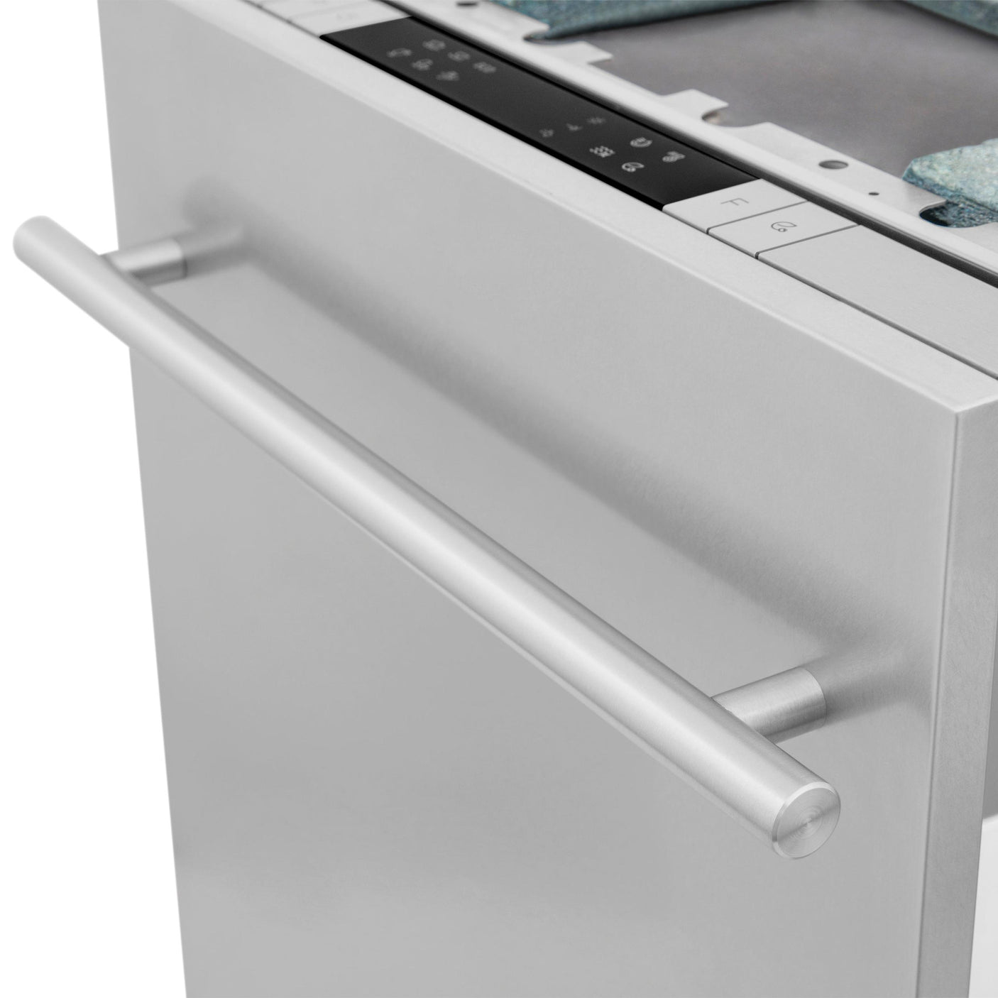 ZLINE 18 in. Compact Top Control Dishwasher with Stainless Steel Tub and Modern Style Handle, 52 dBa (DW-18) [Color: DuraSnow Stainless Steel]