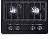 24" Wide 4-burner Gas Cooktop