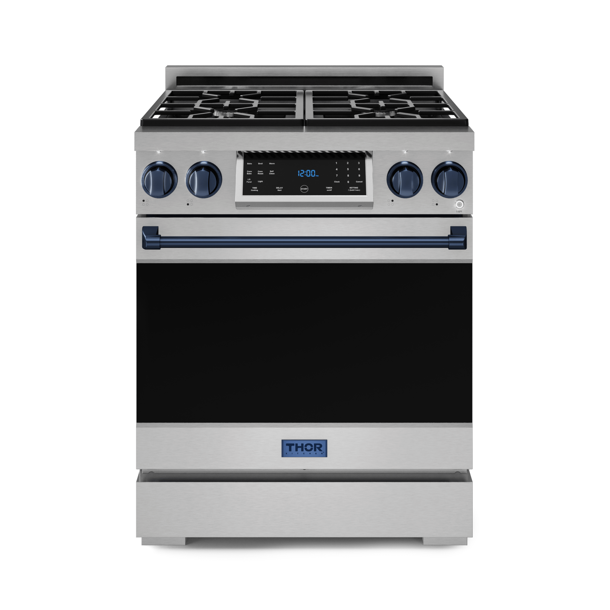 30 Inch Professional Lp Range With Tilt Panel Touch Control In Stainless Steel/blue  Gordon Ramsay Series