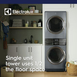 Laundry Tower Single Unit Front Load 4.5 Cu. Ft. Washer & 8 Cu. Ft. Gas Dryer