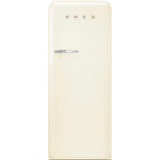 Approx 24" 50'S Style Refrigerator with ice compartment, Cream, Right hand hinge