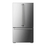 Verona VEBFD3620WIFS 36 inch French Door Counter-Depth Refrigerator with 20.2 cu. ft. Total Capacity, Internal Water Dispenser, Automatic Ice Maker in Stainless Steel