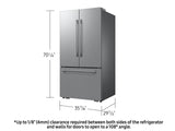 Bespoke AI 3-Door French Door Zero Clearance Fit  In-Door Tall Dispenser  25 cu.ft.